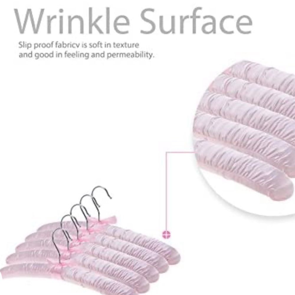 5 Satin Lingerie Hangers